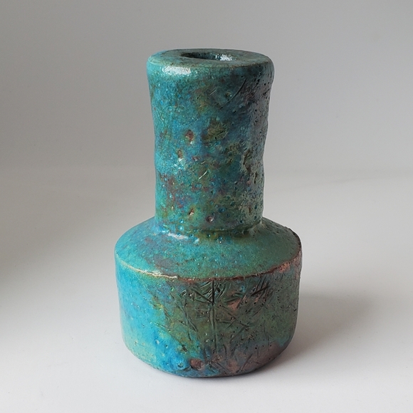 Vintage Raku Vase Don (or Leta) Cormier Pottery - Picture 3 of 11